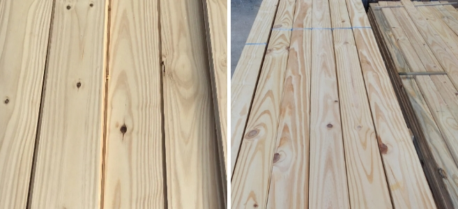 Entrepiso de pino sin tratar 1